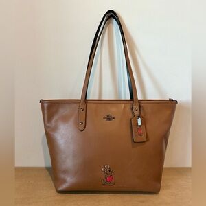 Coach Disney Collaboration Full Leather Tote
